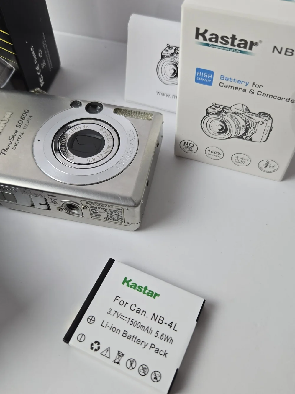 Canon PowerShot Digital ELPH SD600 6.0MP Camera w/ Charger/Batt. Tested & Works! - Picture 14 of 15